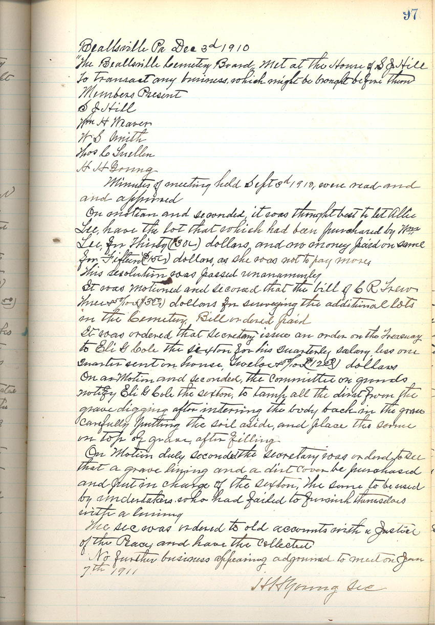 minute book